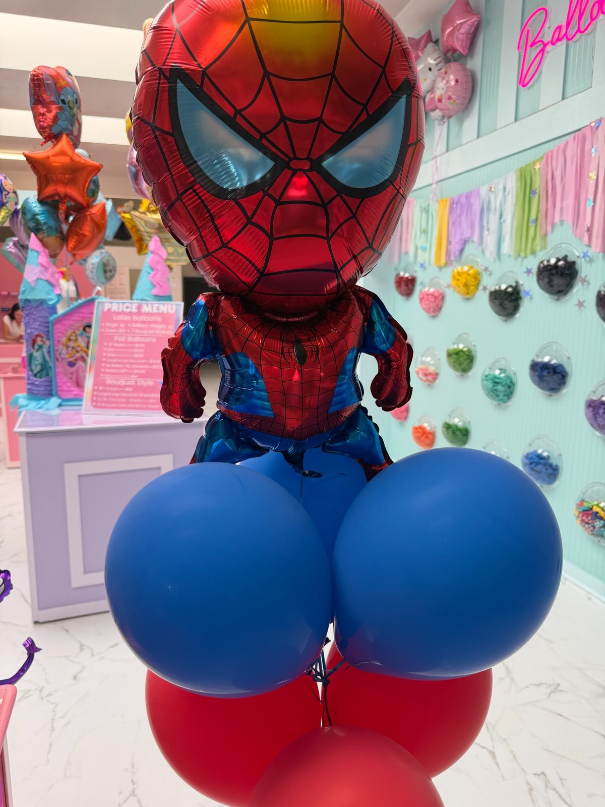 Spider-Man balloon bouquet