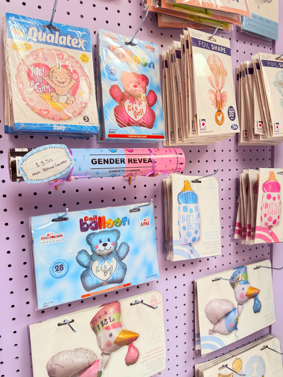 Baby shower and gender reveal balloon products