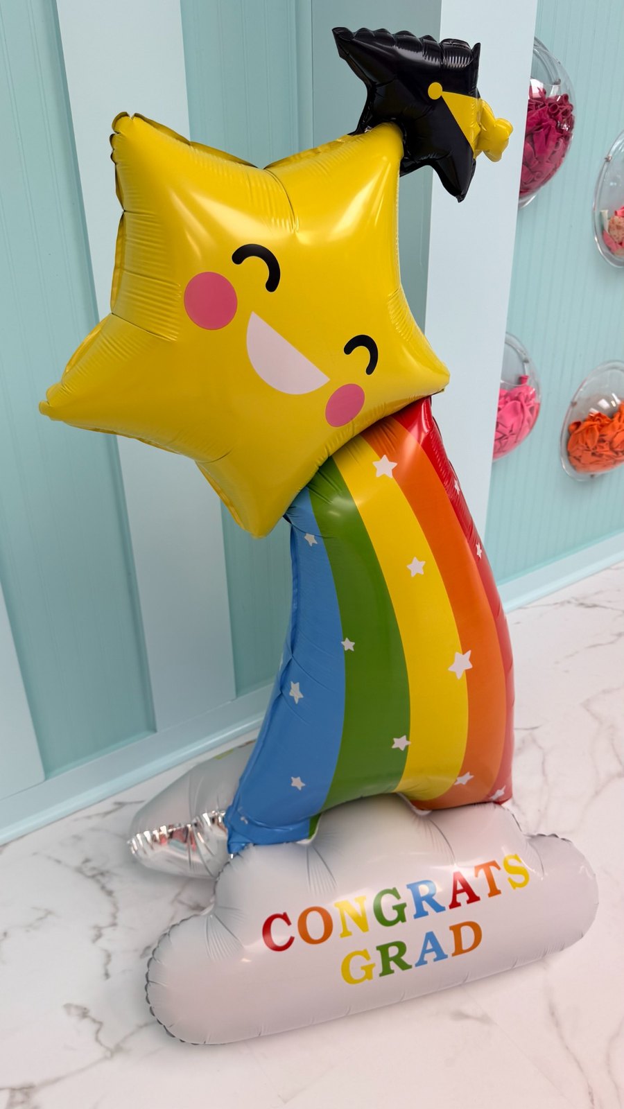 Congrats grad star balloon